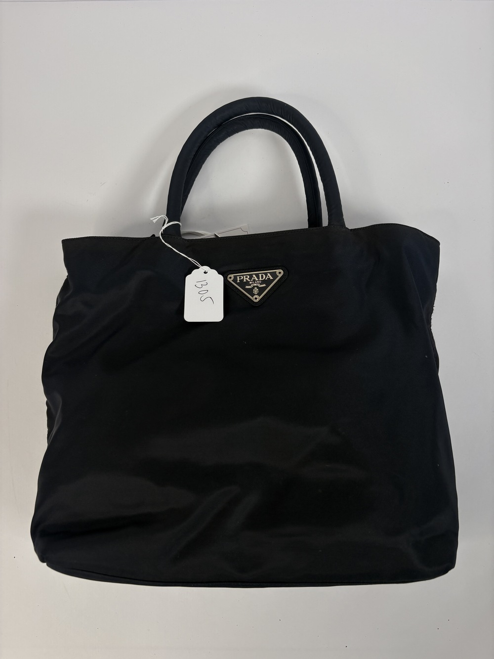 PF-1305 Black Prada Nylon Handbag